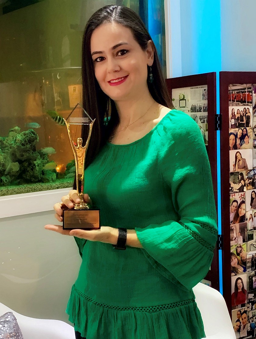 Anaida Deti winner of 2019 Stevie Entrepreneur award
