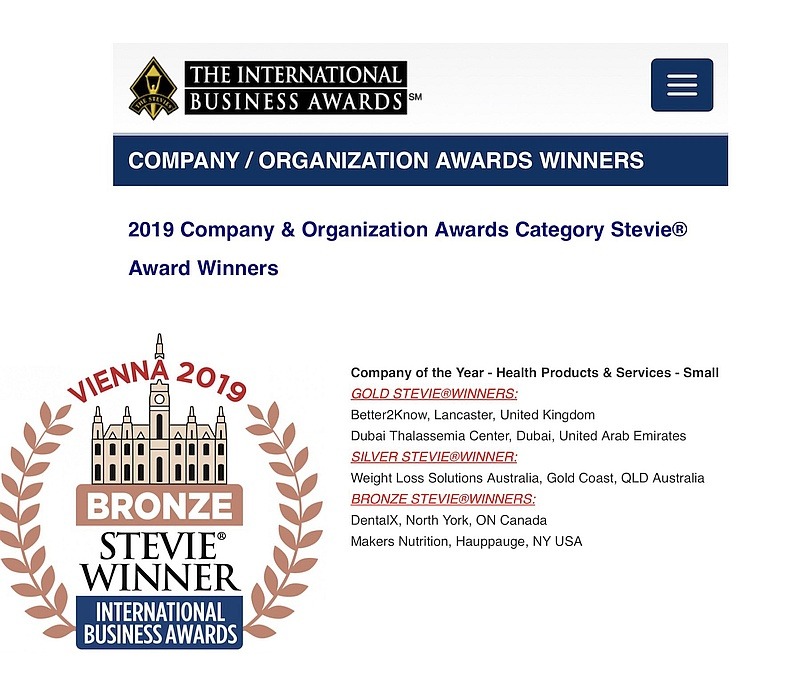 Stevies 2019 Company of the year award winners