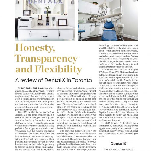 review of dentalx in top choice magazine
