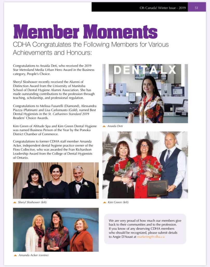 CDHA Congratulates Anaida Deta