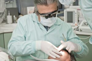 Dentist in North York with patient